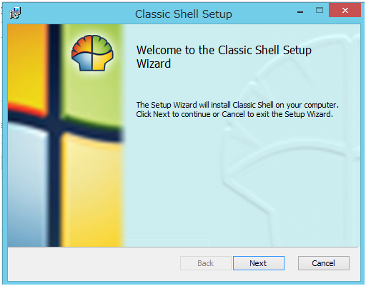 Classic Shell v3.6.5,Classic Shell v3.6.5 ̃ZbgAbv̊Jn