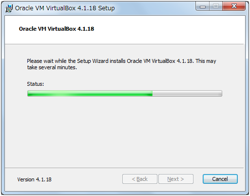 VirtualBox 4.1.18 for Windows hosts ,t@CRs[