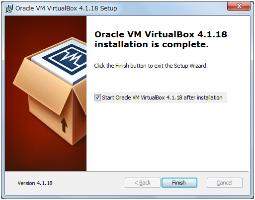 VirtualBox 4.1.18 for Windows hosts ,ZbgAbv̊